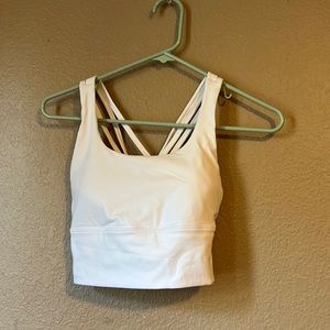 Sport bra yoga fitness life white size Small
